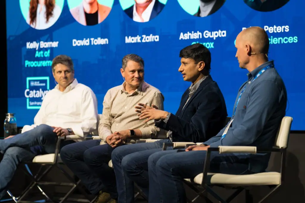 David Tollen with the other panelists at Catalyst–San Francisco